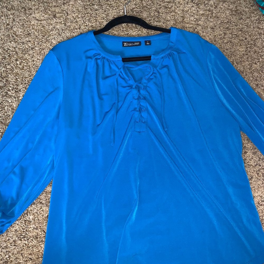 blue blouse